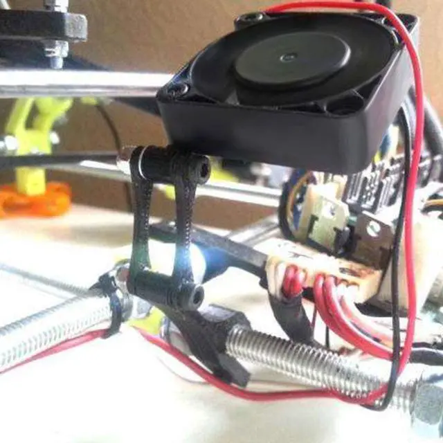 Alt view image 7 of 7 - 4PCS 3D Printer Cooling Fan 40mmx40mmx10mm Oil Bearing Blower Fan DC 12V Brushless Cooling Fan with 2 Pin Terminal for Hotend Extruder Heatsinks Makerbot MK7 MK8 CPU Chip (12V 0.08A)