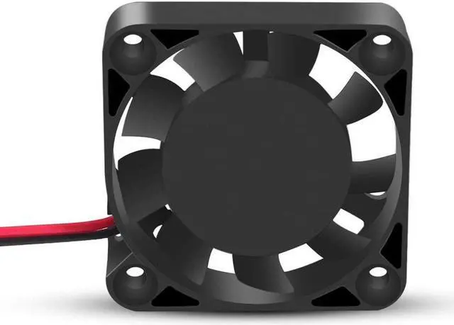 Alt view image 4 of 7 - 4PCS 3D Printer Cooling Fan 40mmx40mmx10mm Oil Bearing Blower Fan DC 12V Brushless Cooling Fan with 2 Pin Terminal for Hotend Extruder Heatsinks Makerbot MK7 MK8 CPU Chip (12V 0.08A)