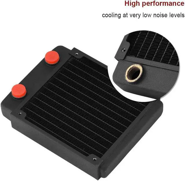 Alt view image 3 of 7 - Copper Radiator, Black Liquid Heat Exchanger Heat Sink, Computer Water Cooling Kit, High Grade Copper, Antioxidant, TSRP-BP120