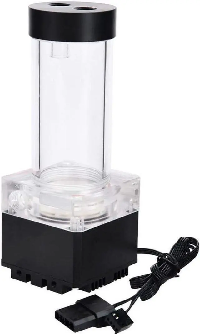 Main image of Pump/Reservoir Combo,800L/H PC Water Cooling Integrated Mute Water Pump,G 1/4" Thread Port PC CPU Water Cooling System Heat Exchanger Tool(17cm-Black)