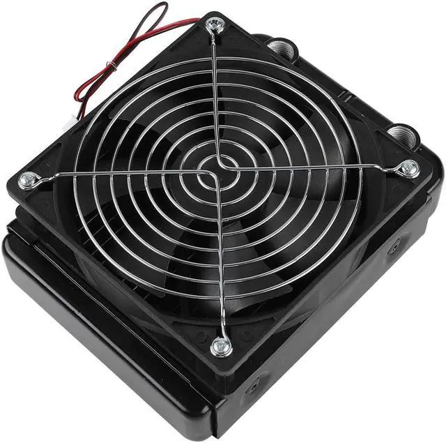 Alt view image 7 of 7 - CPU Radiator Fan , DC12V CPU Water Cooling Radiator G1 ,4 Thread Heat Row Radiator with Fan 18 Tubes 120 ,360mm Radiator CPU Liquid Cooler for computer CPU water cooled 120mm