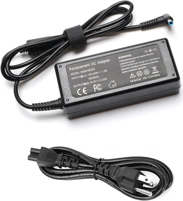 Main image of 65W 19.5V Replacement AC Adapter Laptop Charger for HP Chromebook 11 14 G3 G4 G5 Probook 450 G3 G4 HP 15 15-d035dx 15-r029wm 15-f009wm 15-f023wm 15-f039wm Pavilion 15 au aw ab Series Power Supply