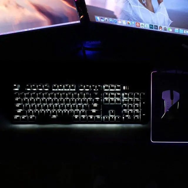 Alt view image 7 of 7 - Merdia Mechanical Keyboard Gaming Keyboard | Black Switch Black & Grey Backlit Keyboard | 104 Keys US Layout | Wired Gaming Keyboard | Hot Swappable Mechanical Keyboard | PC Gaming Keyboards
