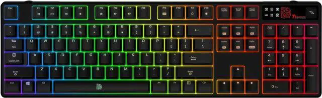 Alt view image 7 of 13 - Thermaltake Tt e Sports Poseidon Z RGB Software Controlled 16.8 Million Color Brown Switches Mechanical Gaming Keyboard KB-PZR-KBBRUS-01