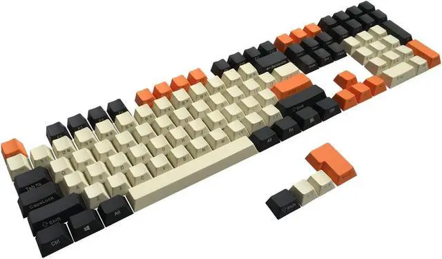 Main image of PBT Keycaps Side Printed ANSI ISO Thick Cherry MX Key Caps Non-Backlit SeMi Profile for 60%/87/104/108 MX Switches Mechanical Gaming Keyboard(Carbon)