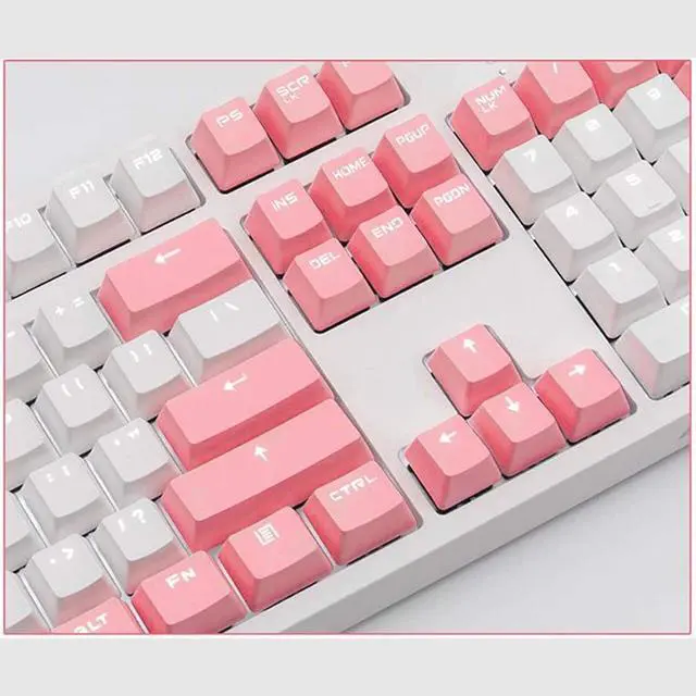 Alt view image 3 of 7 - Laptop Keyboard Mechanical Gaming Keyboard with Clean White LED Backlit Keys 104 Keys Black Switch for PC Gamer Laptop Computer Computer Keyboard (Color : 1) (White)