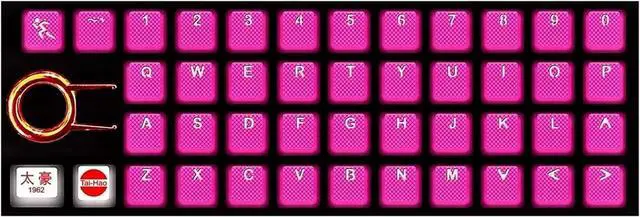 Main image of Tai-Hao Rubber Gaming Backlit Keycaps Set - 42 Keys for Cherry MX Mechanical Keyboards Compatible OEM Include Key Puller (Neon Pink)
