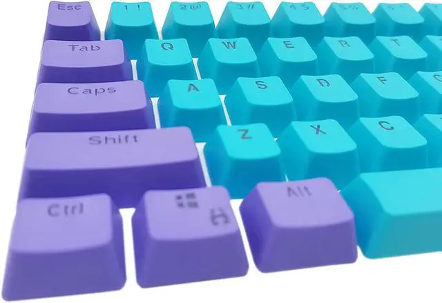 Alt view image 3 of 6 - GTSP Backlit Keycaps for 60 Percent Keyboard, RK61 PBT Keycaps OEM Profile with Key Puller for Cherry MX Gateron Kailh Switches GK61 Gaming Switches (Zilian-2)