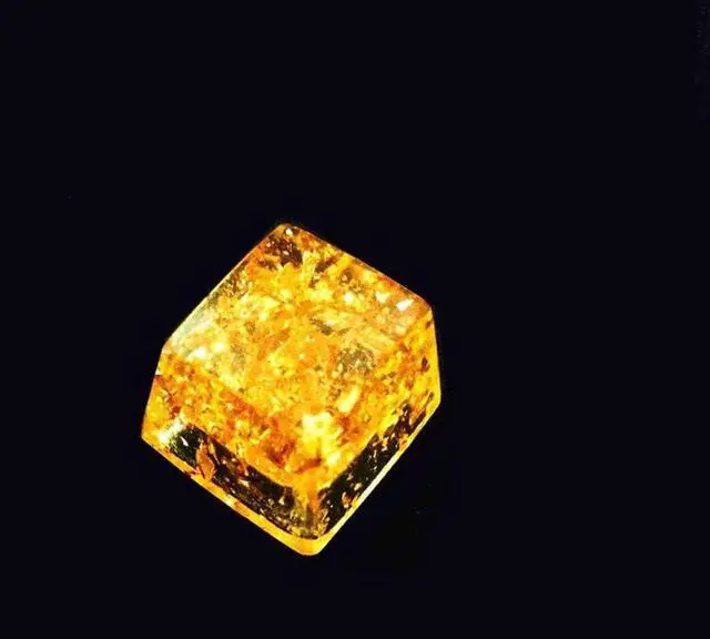 Alt view image 6 of 7 - Handmade Resin & Foil Artisan Backlit Keycaps Translucent Key Caps OEM Profile for Cherry MX Gaming Mechanical Keyboard