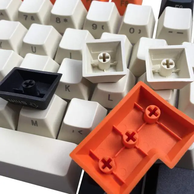 Alt view image 2 of 6 - PBT Keycaps Side Printed ANSI ISO Thick Cherry MX Key Caps Non-Backlit SeMi Profile for 60%/87/104/108 MX Switches Mechanical Gaming Keyboard(Carbon)