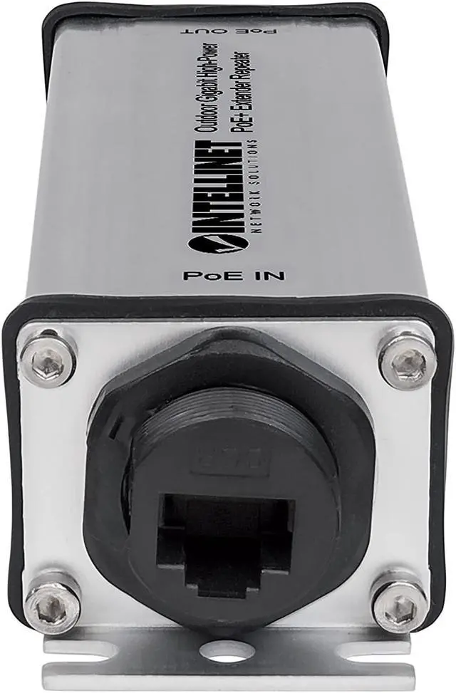 Alt view image 4 of 5 - Intellinet 2 Port Outdoor Gigabit PoE+ Extender Repeater – POE IP65 Rating – 25W Power Budget via Cat5e Cat6 RJ45 Ethernet Network Cables, Daisy-Chain – IEEE 802.3bt 802.3at 802.3af Compliant – 561211
