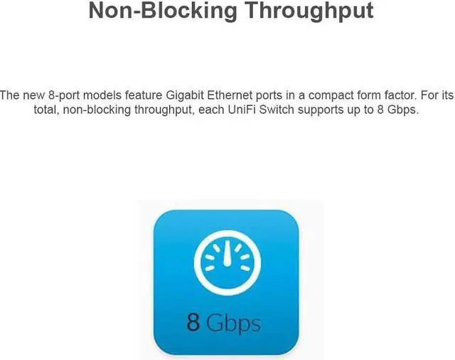 Alt view image 3 of 6 - UniFi Switch 8 US-8-60W 8-Port Fully Managed Gigabit Switch 802.3af PoE Ports
