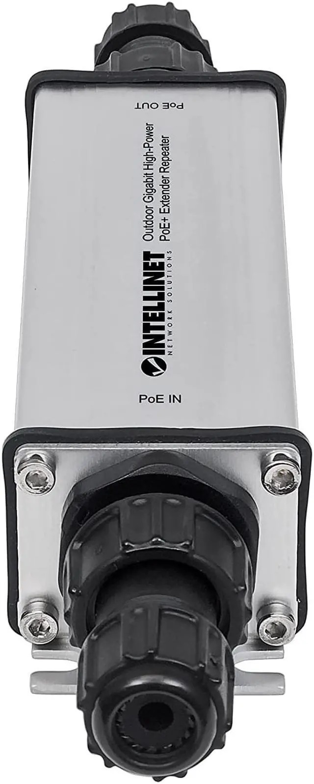 Alt view image 3 of 5 - Intellinet 2 Port Outdoor Gigabit PoE+ Extender Repeater – POE IP65 Rating – 25W Power Budget via Cat5e Cat6 RJ45 Ethernet Network Cables, Daisy-Chain – IEEE 802.3bt 802.3at 802.3af Compliant – 561211