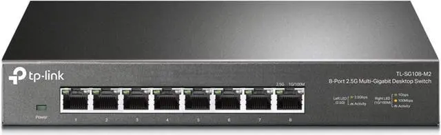 Main image of TP-Link TL-SG108-M2 | 8 Port Multi-Gigabit Unmanaged Network Switch, Ethernet Splitter | 2.5G Bandwidth | Plug & Play | Desktop/Wall-Mount | Fanless Metal Design | Limited Lifetime Protection