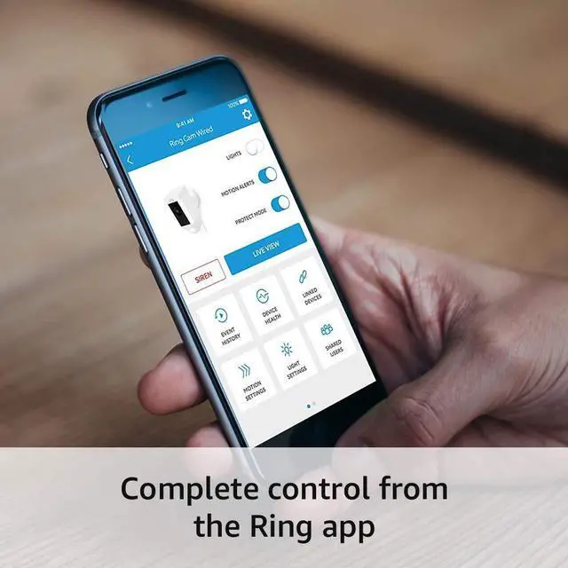 Alt view image 5 of 6 - Ring Spotlight Cam Wired - Plugged-in HD security camera with built-in spotlights, two-way talk and a siren alarm, Works with Alexa - White