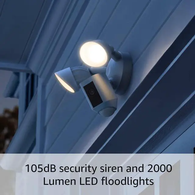 Alt view image 5 of 7 - Floodlight Cam Wired Plus with motion-activated 1080p HD video White (2021 release)
