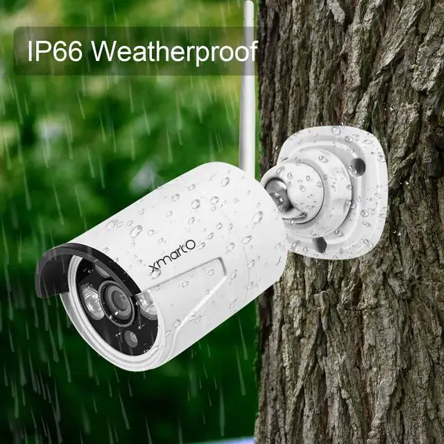 Alt view image 4 of 7 - xmartO WB2024-W 2K 3MP Super HD WiFi Home Security Camera with Built-in Microphone (add-on Camera with 3.6mm LensPack of 2, Requires 5MP NVR to Work)