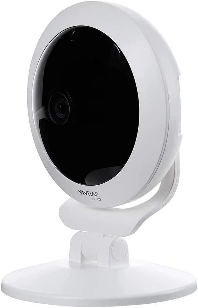 Alt view image 2 of 7 - IPC-117 1080p Full HD Wi-Fi Smart IP Camera 360° View Angle Lens, White (IPC117-WHT)