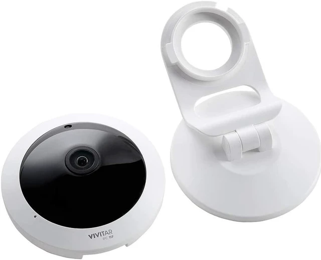 Alt view image 4 of 7 - IPC-117 1080p Full HD Wi-Fi Smart IP Camera 360° View Angle Lens, White (IPC117-WHT)