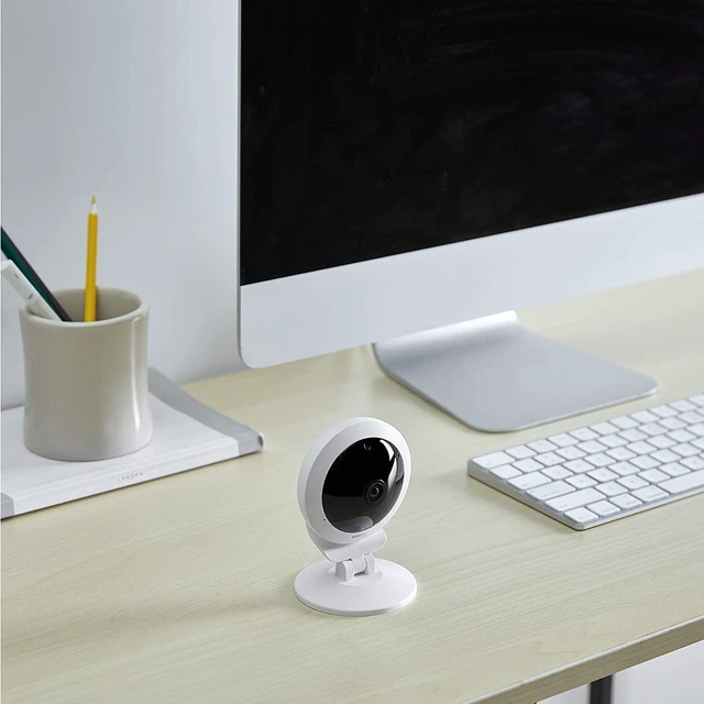 Alt view image 5 of 7 - IPC-117 1080p Full HD Wi-Fi Smart IP Camera 360° View Angle Lens, White (IPC117-WHT)