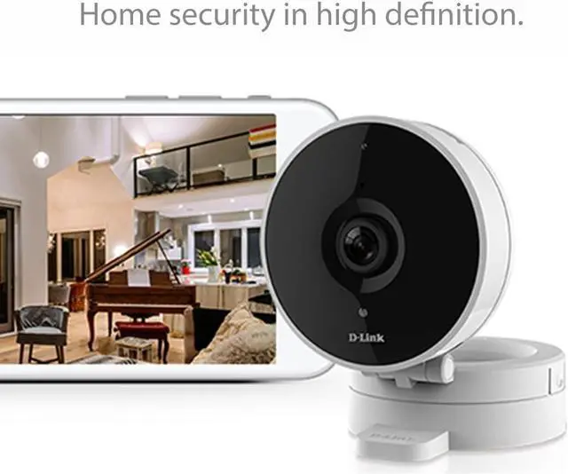 Alt view image 3 of 7 - D-Link HD WiFi Indoor Security Camera, Cloud Recording, Motion Detection & Night Vision, Amazon Alexa (Echo Show/Echo Spot/Fire TV), Google Assistant (Chromecast) (DCS-8010LH-US) White/Black