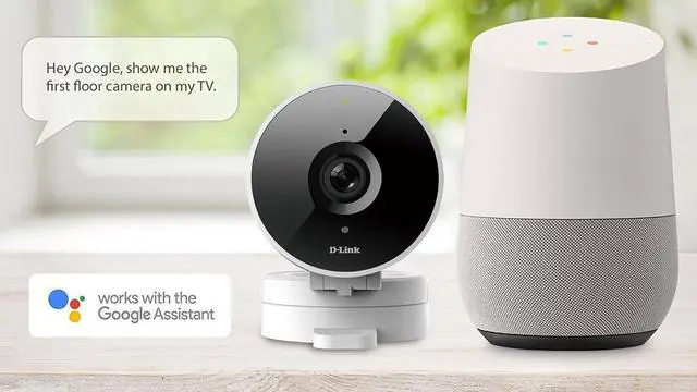 Alt view image 5 of 7 - D-Link HD WiFi Indoor Security Camera, Cloud Recording, Motion Detection & Night Vision, Amazon Alexa (Echo Show/Echo Spot/Fire TV), Google Assistant (Chromecast) (DCS-8010LH-US) White/Black