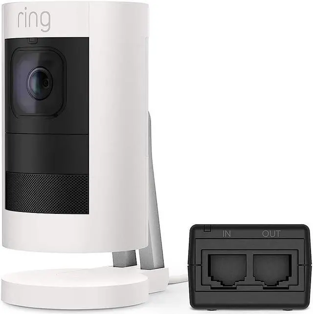 Alt view image 2 of 5 - Cam Elite, Power over Ethernet HD Security Camera with Two-Way Talk, Night Vision, Works with Alexa - White