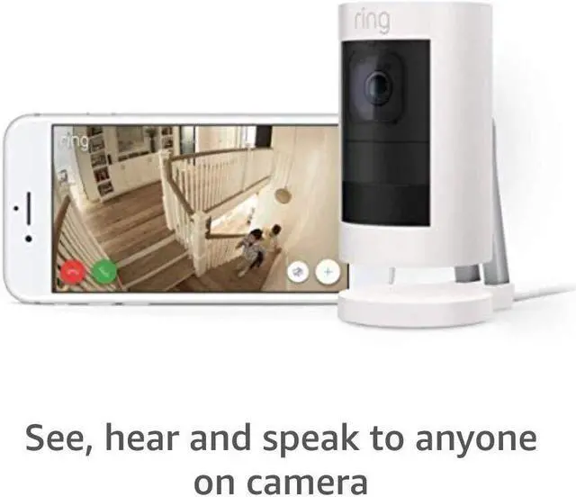 Alt view image 3 of 5 - Cam Elite, Power over Ethernet HD Security Camera with Two-Way Talk, Night Vision, Works with Alexa - White