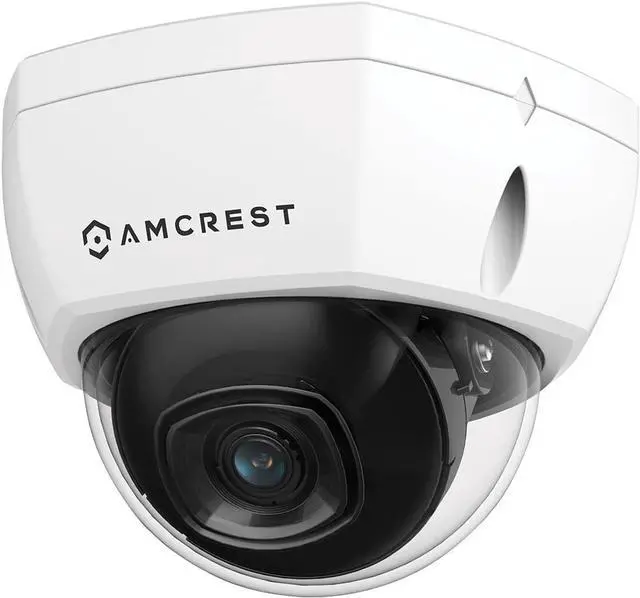 Main image of Amcrest UltraHD 4K (8MP) Outdoor Security POE IP Camera, 98ft NightVision, 2.8mm Lens, IP67 Weatherproof, IK10 Vandal Resistant Dome, MicroSD Recording, White (REP-IP8M-2493EW) (Refurbished)