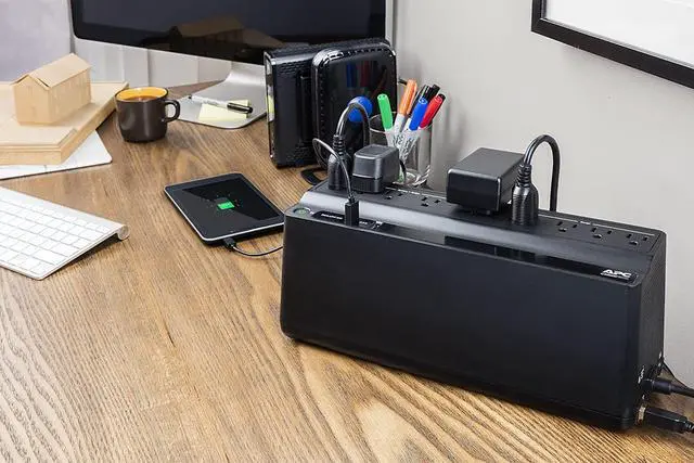 Alt view image 7 of 7 - APC UPS 1000VA Battery Backup and Surge Protector + APC 850VA UPS Battery Backup