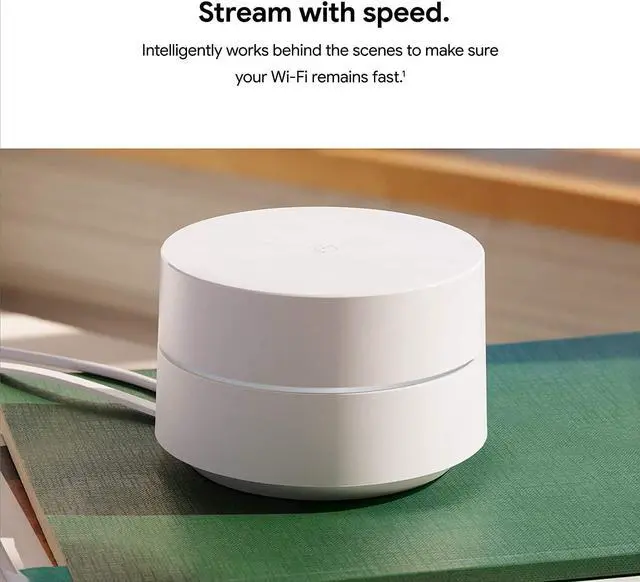 Alt view image 4 of 7 - Google Wifi - AC1200 - Mesh WiFi System - Wifi Router - 4500 Sq Ft Coverage - 3 pack