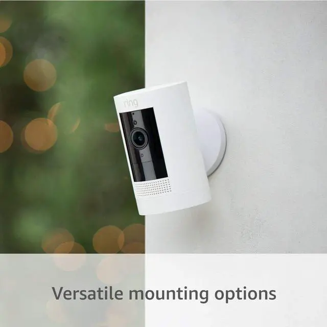 Alt view image 4 of 6 - Outdoor Cam (Stick Up Cam) | Weather-Resistant Outdoor Camera Live View Color Night Vision Two-Way Talk Motion alerts Works with Alexa | White