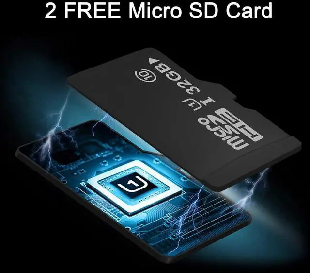 Alt view image 2 of 7 - LaView Security Cameras for Home + 2X 32GB SD Cards,PT Home Security Camera System with Motion Detection,Two-Way Audio,Night Vision,Indoor WiFi Camera for Baby/pet,Alexa,USA Cloud Service