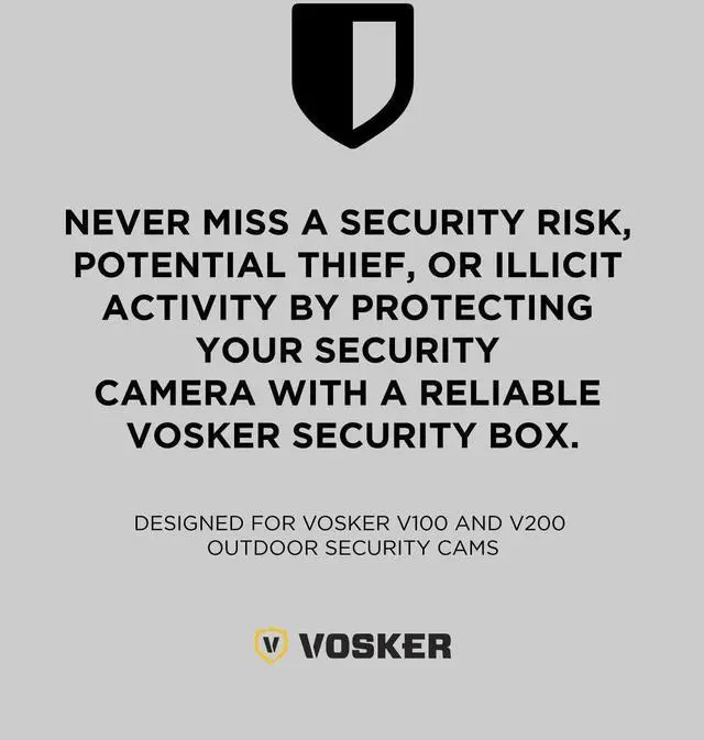 Alt view image 2 of 7 - Vosker V100 and V200 Waterproof Outdoor Camera Security Box - Protective Heavy Duty Steel Case | Weather & Animal Resistant with Easy Accessible Panel (150)