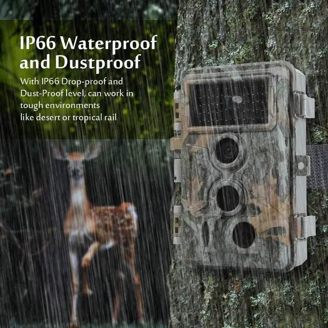 Alt view image 5 of 7 - 2-Pack Trail Camera 64MP 1296P H.264 MP4 Video No Glow 90ft Night Vision 0.1S Trigger Speed Motion Activated Waterproof IP66 Game Cam for Wildlife Hunting or Home Surveillance