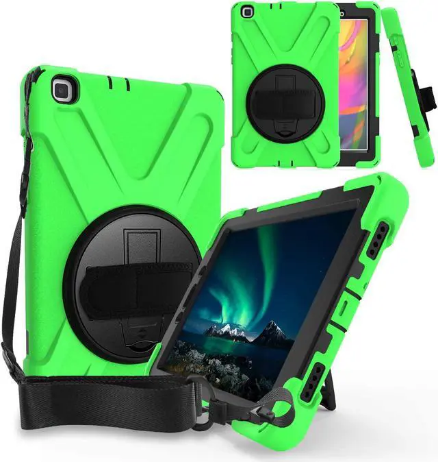 Main image of Galaxy Tab A 8.0 T290 Case, Shockproof Heavy Duty Impact Drop Protection Case Cover for Samsung Galaxy Tab A T290/T295/T297 SM-T290 SM-T295 SM-T297 (Shield Green)