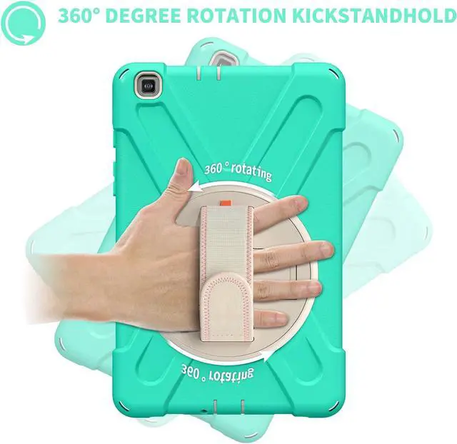Alt view image 2 of 7 - Galaxy Tab A 8.0 T290 Case, Shockproof Heavy Duty Impact Drop Protection Case Cover for Samsung Galaxy Tab A T290/T295/T297 SM-T290 SM-T295 SM-T297 (Mint Green)
