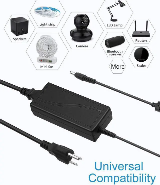 Alt view image 6 of 7 - 5V 5A AC to DC Power Supply Adapter Converter 5.5x2.5mm Plug AC 100V~240V Input for WS2812B WS2811 SK6812 LED Pixel Strip Light CCTV Camera Security System - OEM