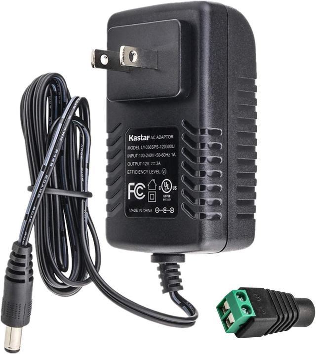 UL Listed] Kastar 12V 3A 36W AC DC Power Supply Adapter Charger for LED  Strip Light CCTV Camera Maxtor OneTouch 4 HDD 7000 3100 3200 Personal  Storage 9NT2A4-500 DSA-36W1230 SD81 K01ONEPWR K01PWR3100 