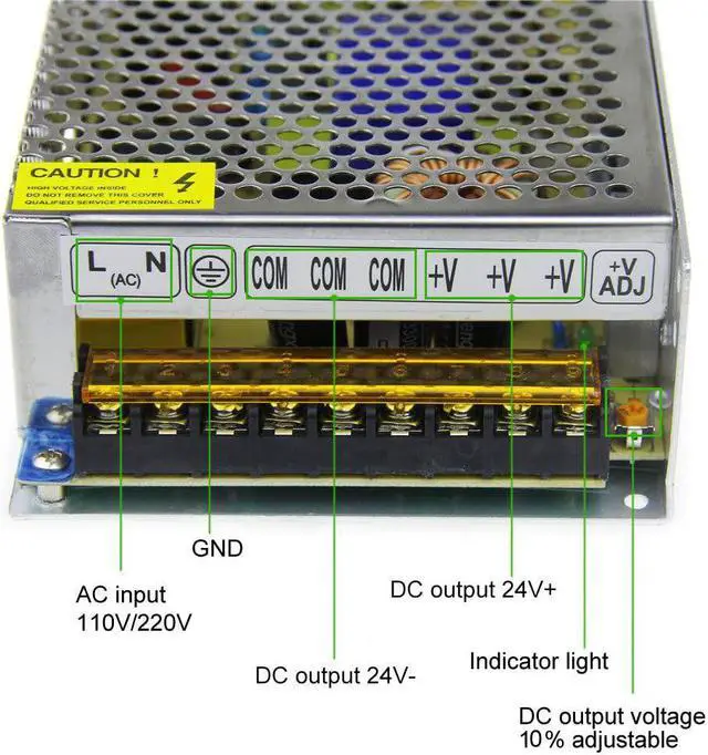 Alt view image 4 of 7 - ALITOVE DC 24V 10A 240W Power Supply Adapter Transformer Switch AC 110V/220V to DC 24V 10amp Universal Regulated Switching Converter for LED Strip Light CCTV Camera Security System Computer Project