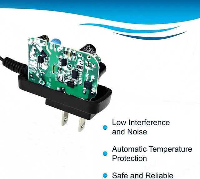Alt view image 5 of 6 - 7.5V AC Adapter Compatible with Casiotone AD-1 AD-1U SA-25 SA-5 SA-38 SA-39 SA-75 SA-6 SA-65 SA-67 MT-100 MT-210 Power Supply Cord PSU Casio Keyboard