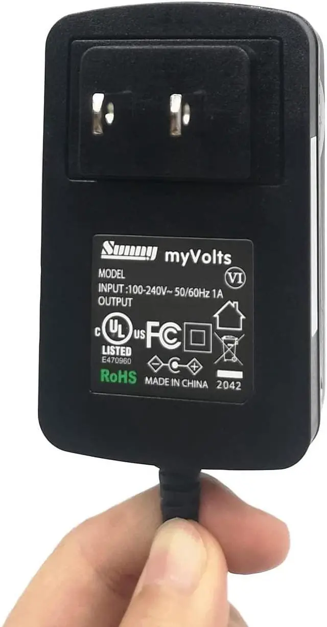 Alt view image 5 of 6 - MyVolts 9V Power Supply Adaptor Compatible with/Replacement for Crosley CR8005A-GR Turntable - US Plug