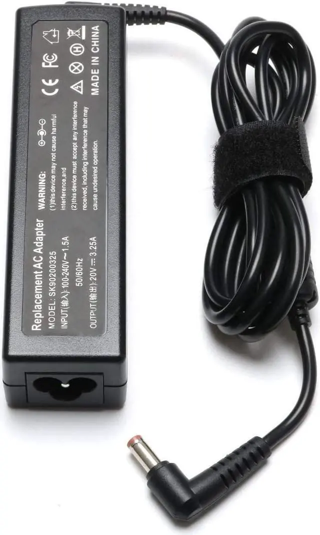 Alt view image 3 of 7 - Novelty 65w Ac Adapter Battery Charger Power Supply Compatible with G570 B570 B575 G575 B470 G470 G580 G770-1037 Z560 B560 Z565 Z575 ADP-65KH B