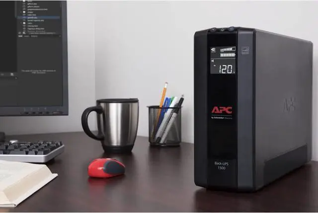Alt view image 3 of 7 - APC 1500VA UPS Battery Backup & Surge Protector, BX1500MR Backup Battery Power Supply with AVR & UPS Battery Backup and Surge Protector, 600VA Backup Battery Power Supply