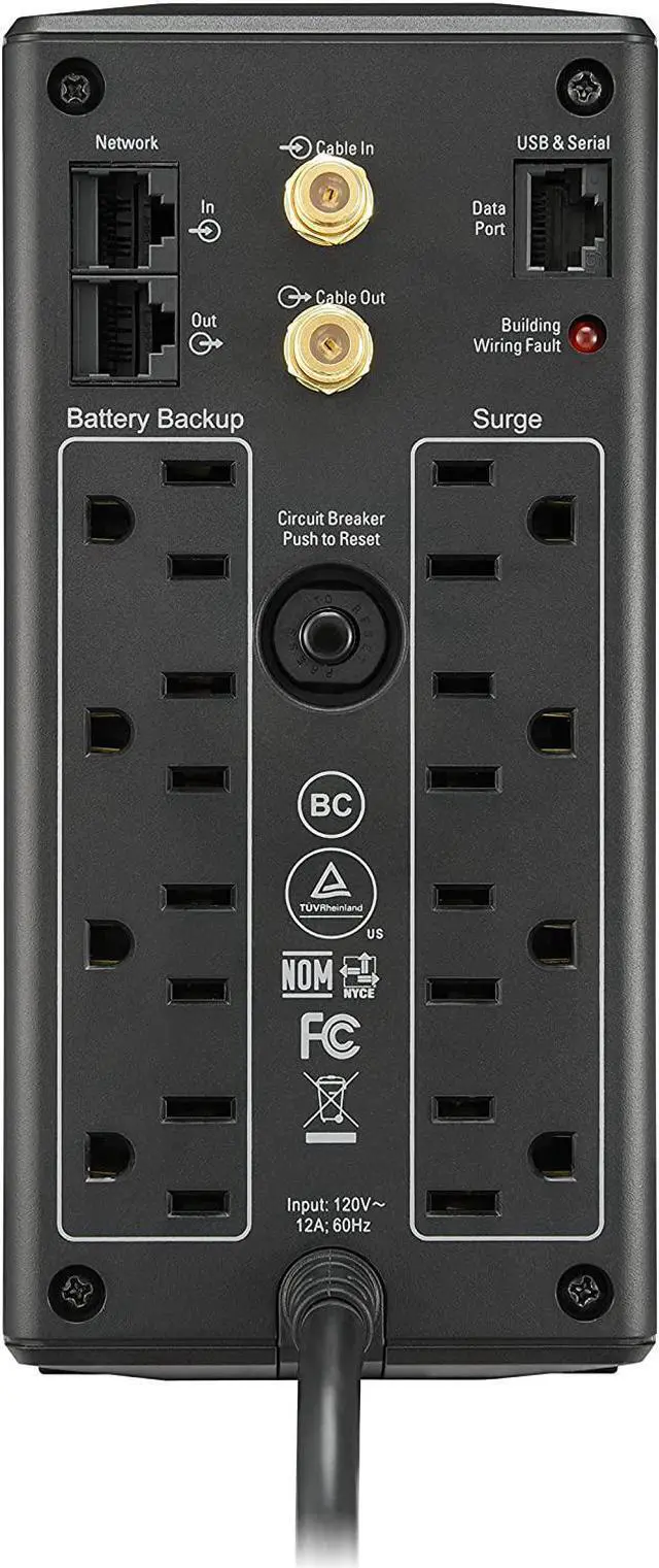 Alt view image 4 of 7 - APC UPS 1000VA Battery Backup and Surge Protector + APC 850VA UPS Battery Backup