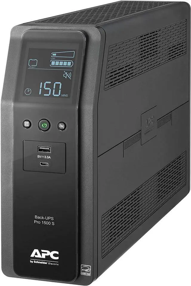 Alt view image 2 of 7 - APC UPS 1500VA Sine Wave UPS Battery Backup & UPS Battery Backup Surge Protector, BE650G1 Surge Protector with Battery Backup, Dataline Protection, Backup Battery Power Supply