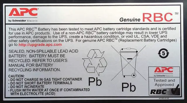 Alt view image 6 of 6 - APC UPS 1500VA UPS Battery Backup and Surge Protector, BX1500M Backup Battery Power Supply, AVR & UPS Battery Replacement, RBC33, for APC Back-UPS Models BT1500, BT1500BP, BR1500, BX1500