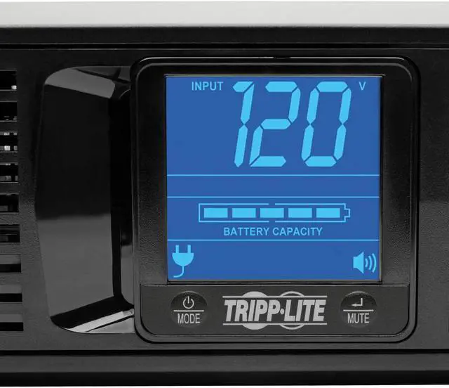 Alt view image 6 of 6 - Tripp Lite SMART1500LCDXL 1500VA Smart UPS Back Up, 900W Rack-Mount/Tower, LCD, AVR, Extended Runtime Option, USB, DB9, 3 Year Warranty & Dollar 250,000 Insurance Black