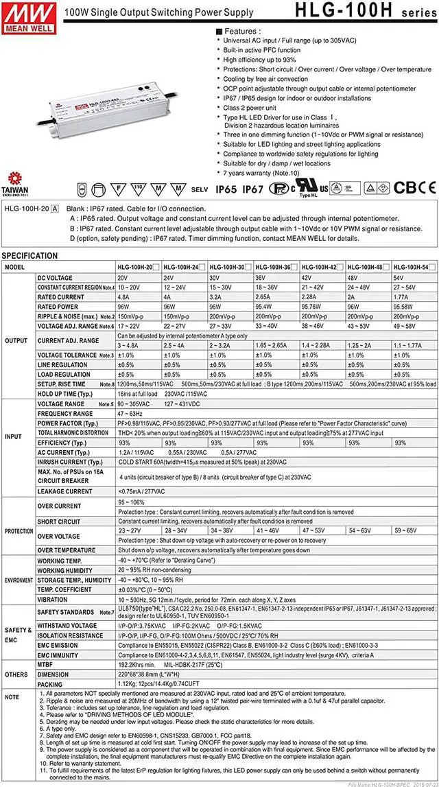Alt view image 2 of 7 - HLG-100H-48A