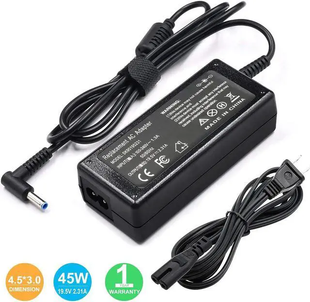 Alt view image 4 of 7 - 19.5V 2.31A 45W Ac Adapter Laptop Charger for HP Pavilion 11 13 15 X360 M3 elitebook Folio 1040 G1 G2 G3 touchsmart 11 13 15 15-f009wm 15-f024wm Spectre ultrabook 13 Stream 13 11 14 Series Power Cord